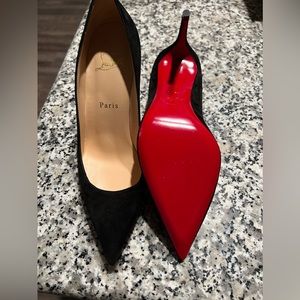 Christian Louboutin suede heels